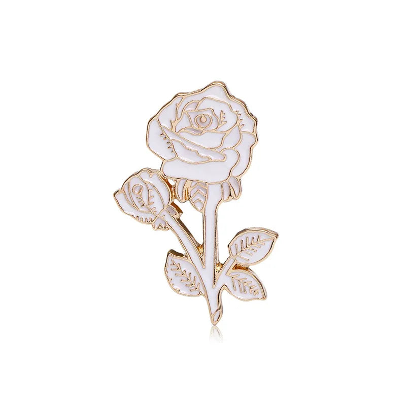 Casual Elegant Lady Flower Alloy Stoving Varnish Plating Unisex Brooches