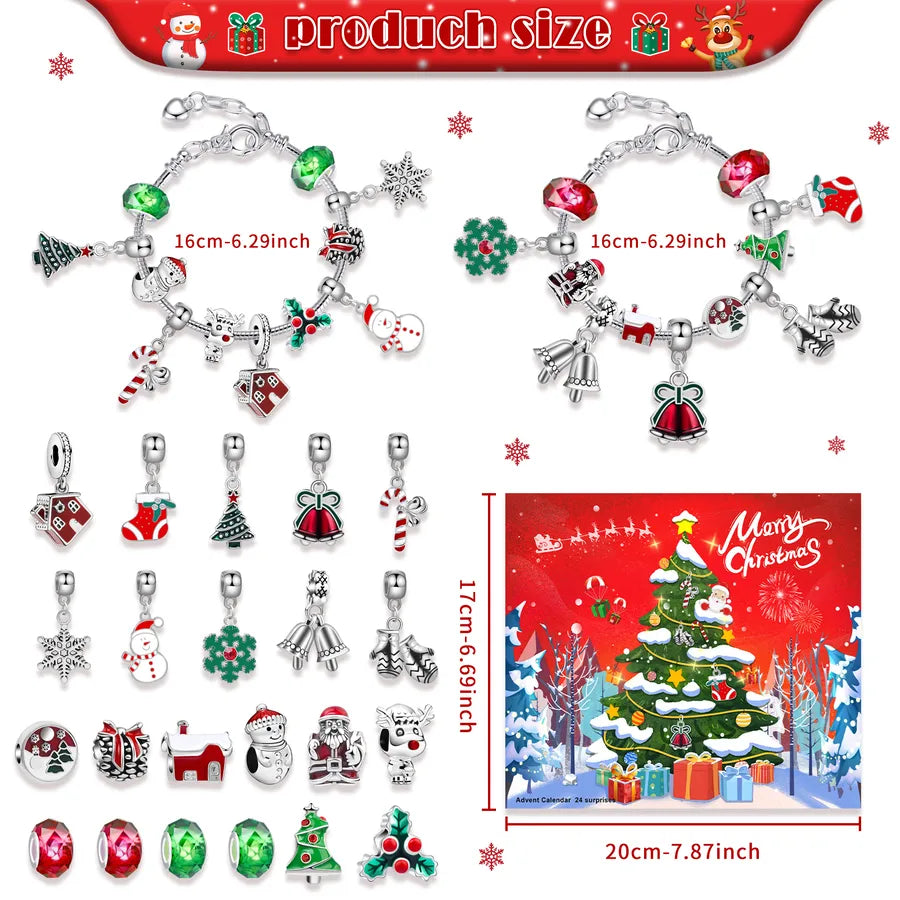 1 Set Alloy Christmas Hat Santa Claus Pendant Chain Jewelry Accessories