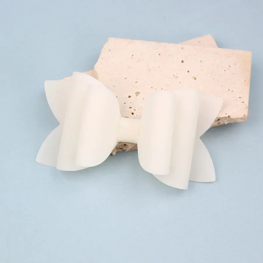 New Summer Fresh Pvc Bow Hairpin Candy Color Bow Hairpin Simple and Versatile