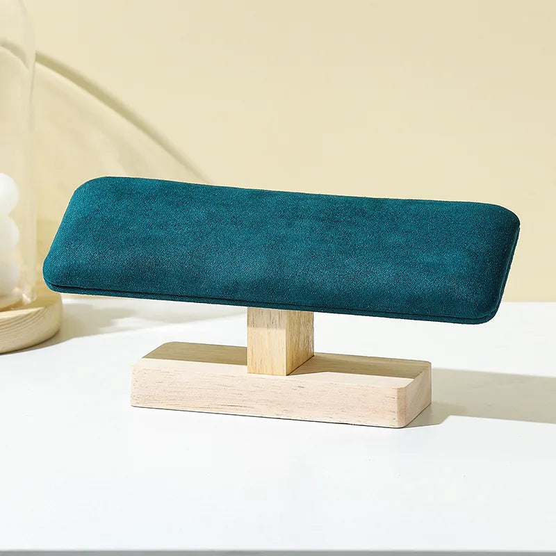 1 Piece Pu Leather solid wood Flannel Nordic Style Simple Style Solid Color Jewelry Display Jewelry Rack