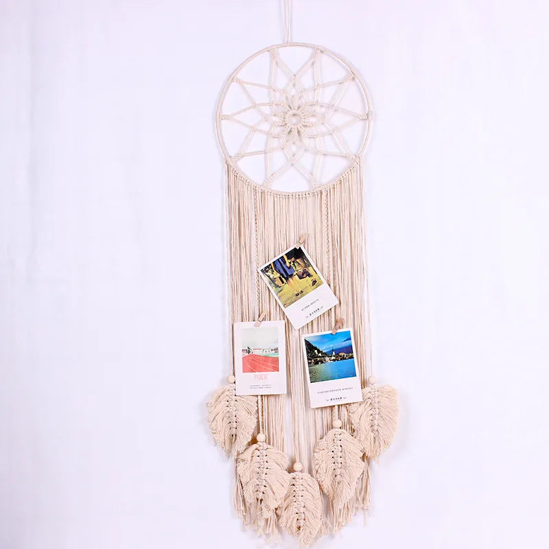 Nordic Style Vacation Dreamcatcher rope Iron Tapestry Dreamcatcher Artificial Decorations