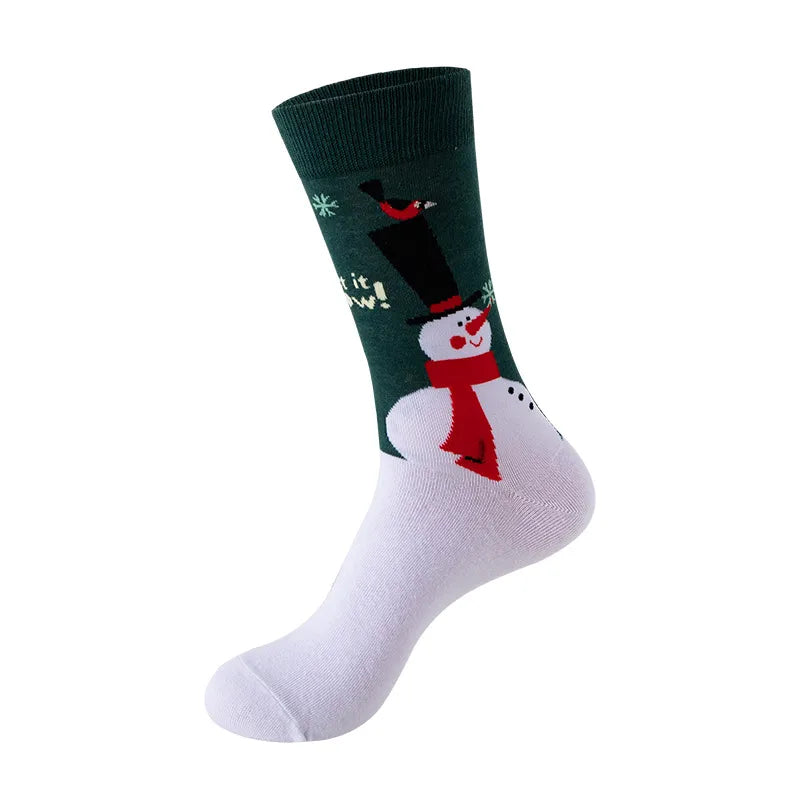 Christmas Cute Modern Style Unisex Christmas Tree Gingerbread Snowman Cotton Polyester Ankle Socks A Pair