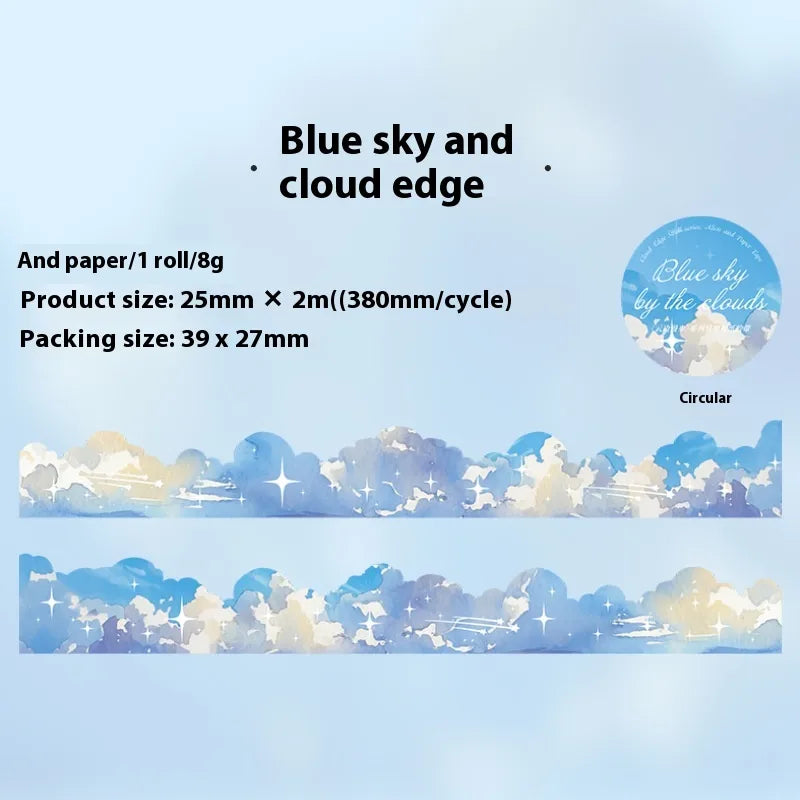 Clouds Star Moon School Graduation Washi Cute Handmade Shiny Washi Tape