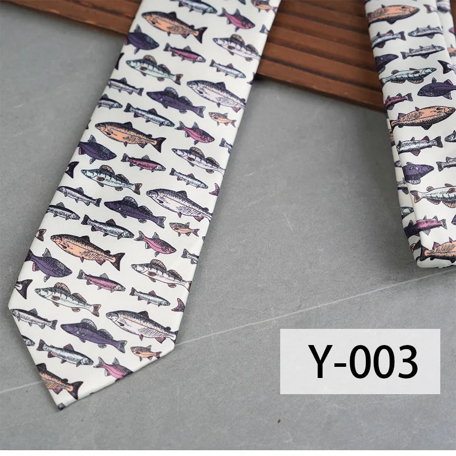 Casual Geometric Plant Arrow Polyester Yarn Men's Tie