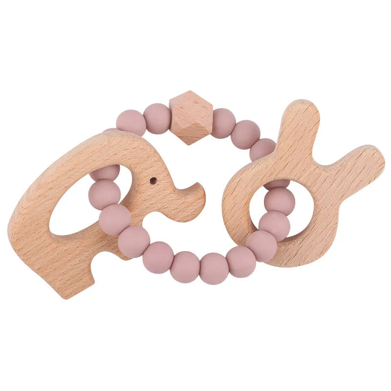 Cute Elephant Beech Silica Gel Baby Accessories