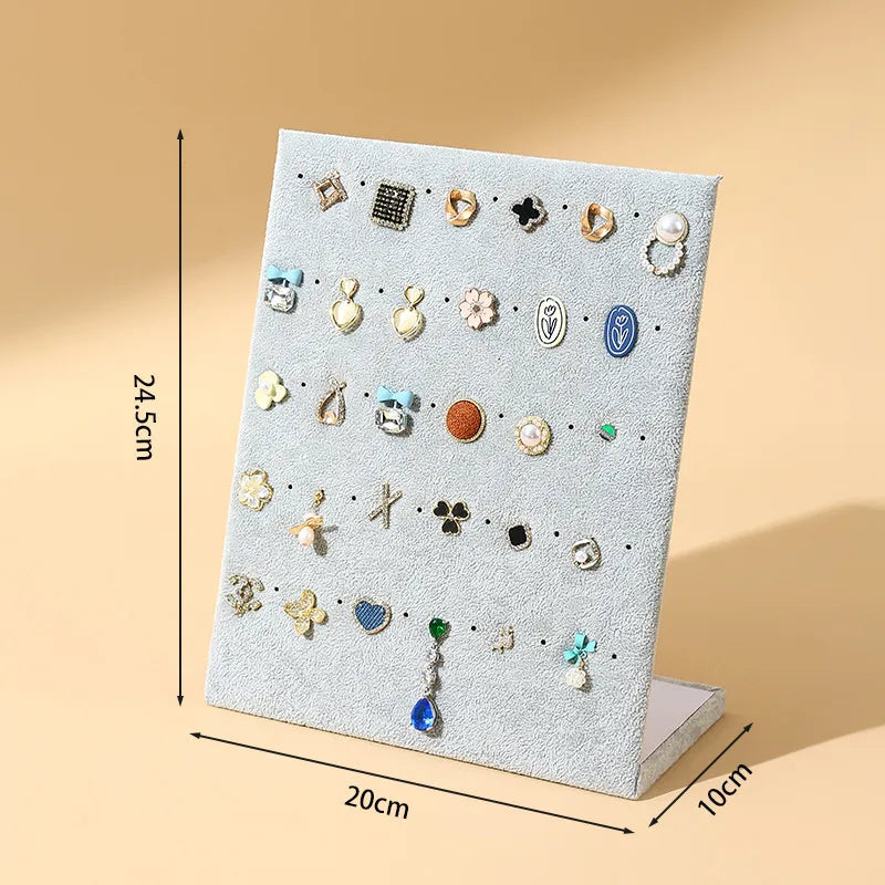 1 Piece Flannel Simple Style L Shape Jewelry Display