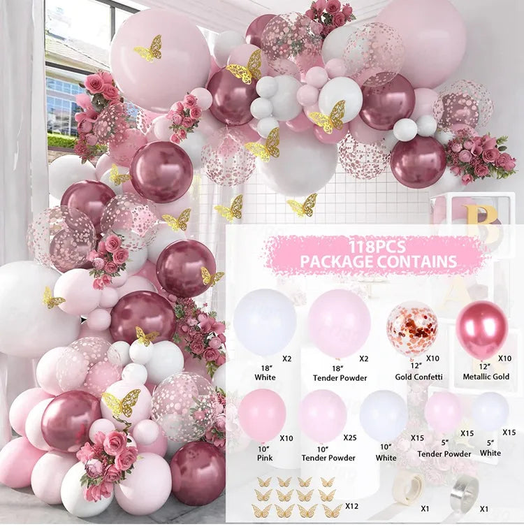 10 Series Birthday Party Decoration Balloon Suit Balloon Chain Arch Wedding Wedding Room Scene Arrangement