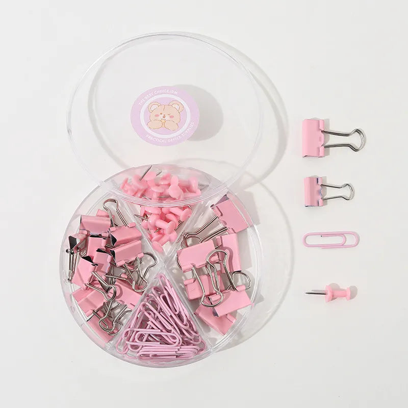 solid color metal class learning graduation cute paper clip long tail clip