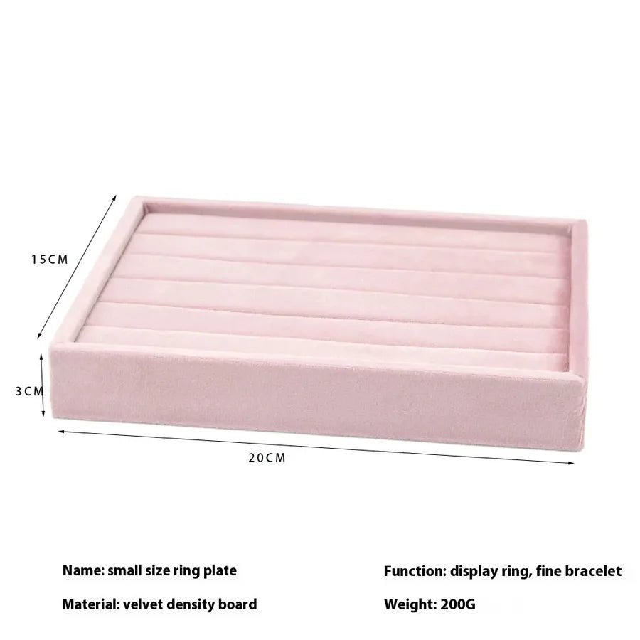 1 Piece velvet Flannel Classic Style Solid Color Jewelry Rack