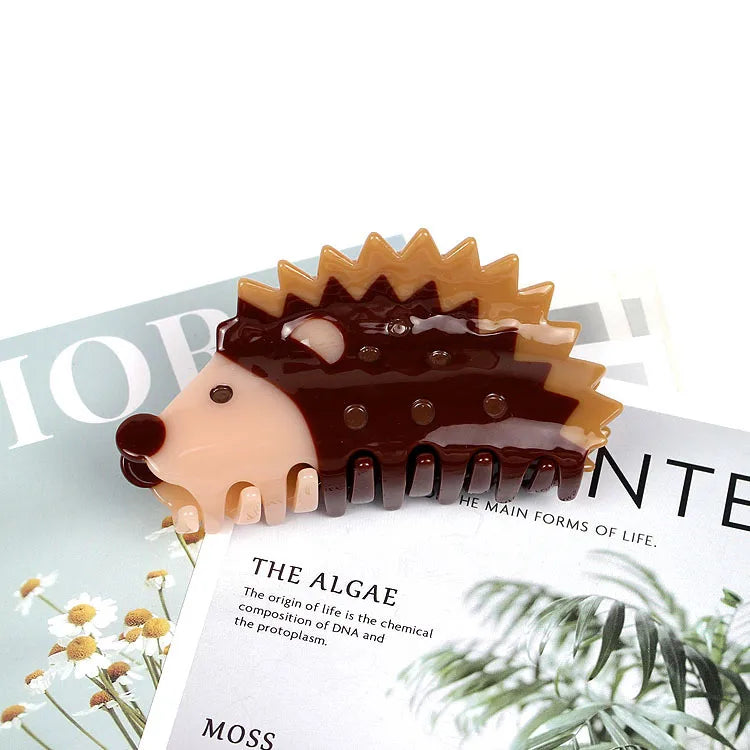 Urrykid New Hair Accessories Acetic Acid Hedgehog Barrettes Cute Grip Plate High-Grade Hair Root Temperament Shark