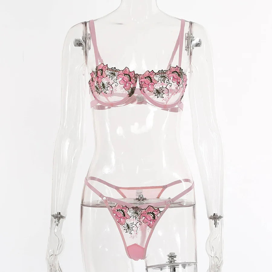 fashion contrast color popular new lace sexy lingerie suit boutique suit