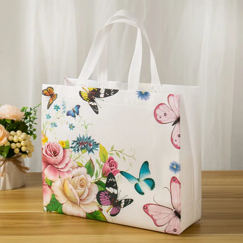 coated non-woven portable clothing handbag advertising shopping bag spot printed logo
