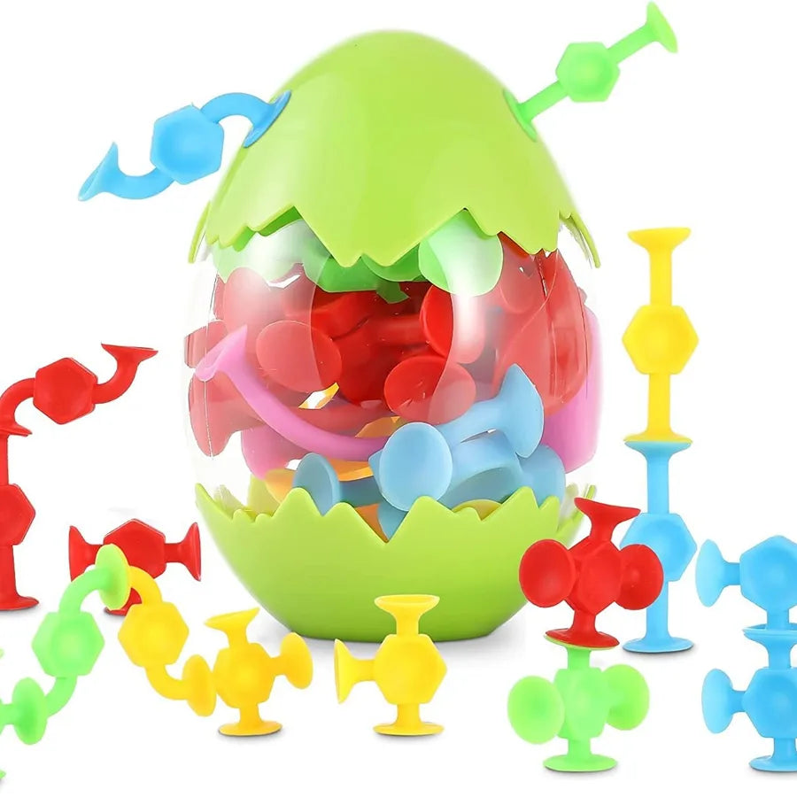 Hot Suction Cup Soft Building Blocks Suction Music Sticky Music Children's Educational DIY Variety Matching Building Blocks Toy
