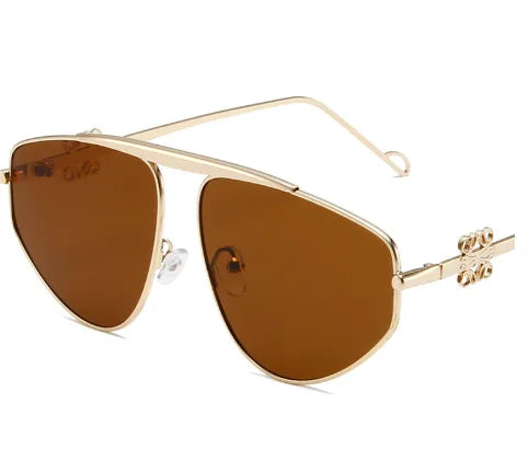 Hawaiian Tropical Geometric Ac Polygon Full Frame Women's Sunglasses