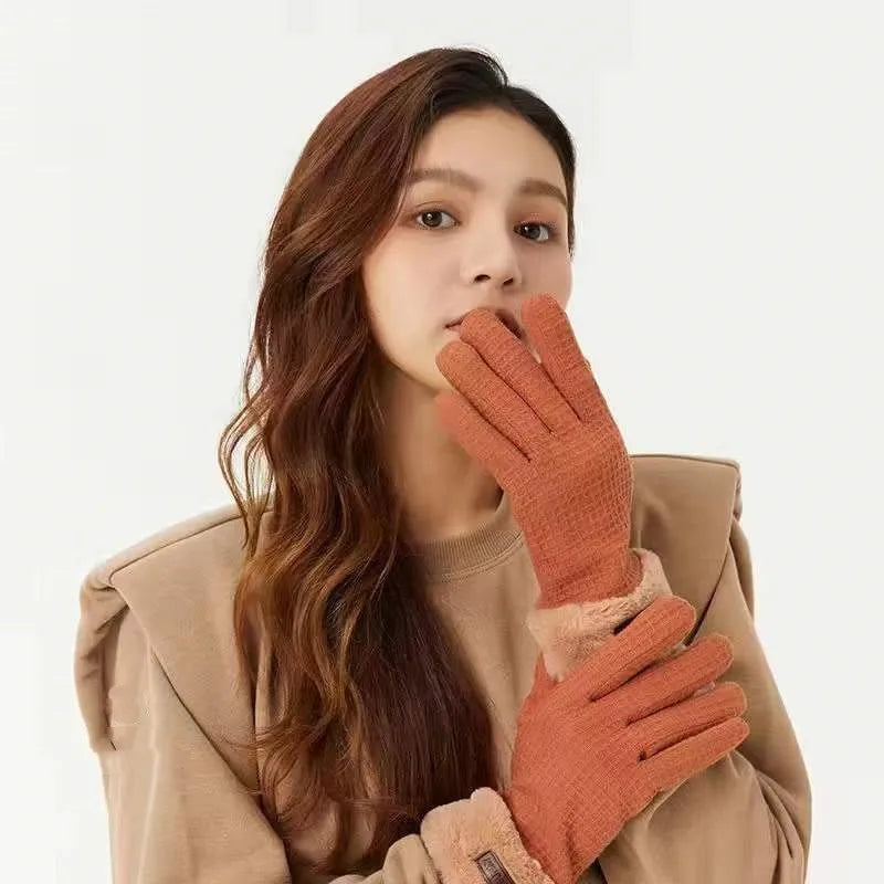 Women's Elegant Simple Style Color Block Gloves