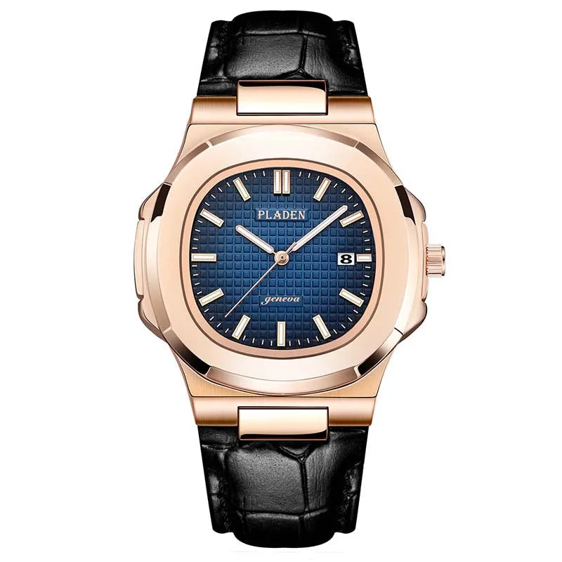 PLADEN Brand Watch hot Classic Men's High-end Fashion Business Stainless Steel Waterproof Quartz Watch