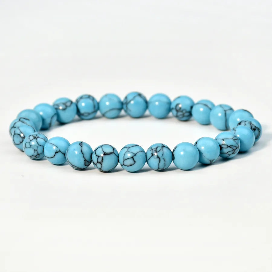 Elegant Geometric Solid Color natural stone Bracelets In Bulk