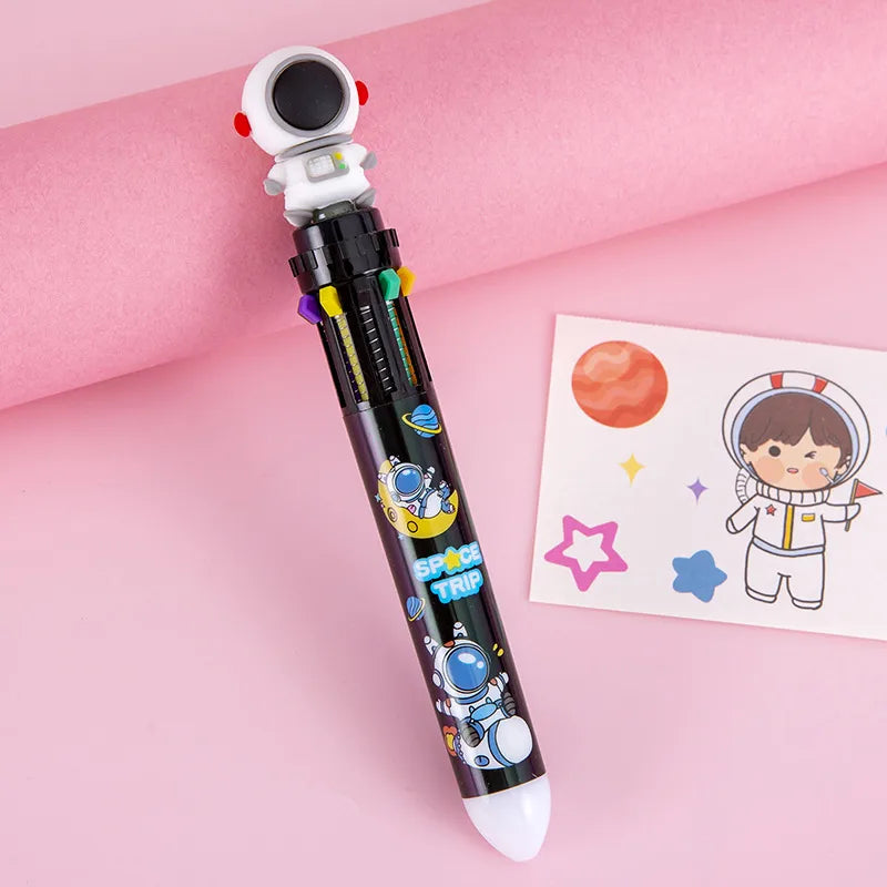 1 piece cartoon learning plastic cute ballpoint pen