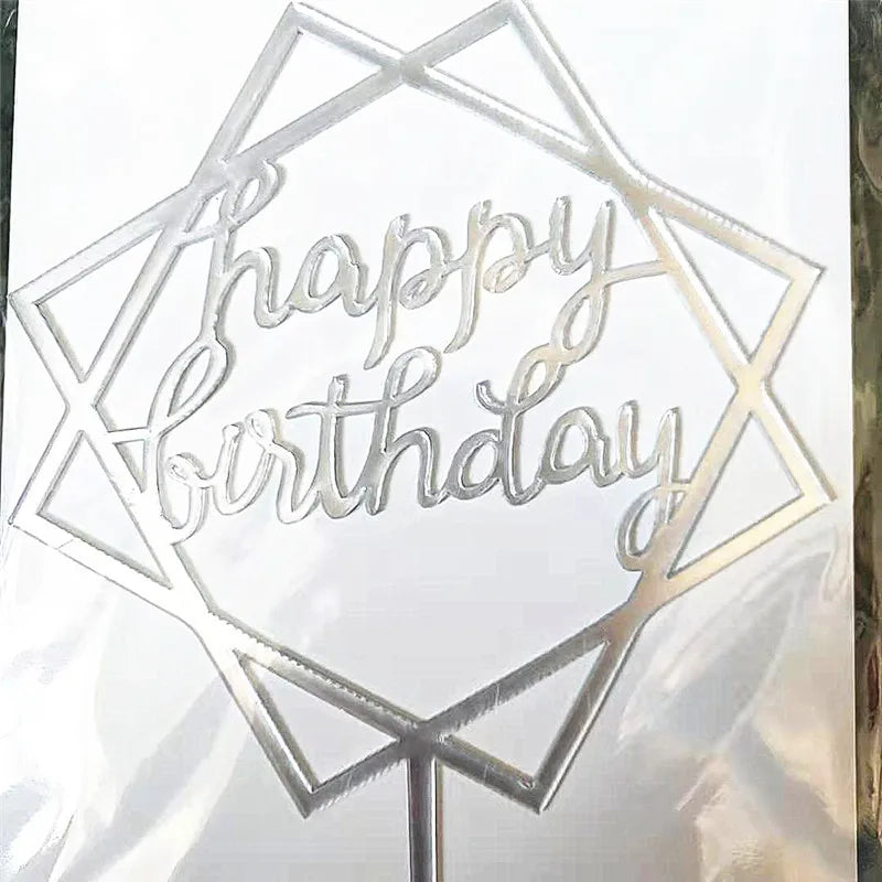 Christmas Casual Letter Heart Shape Arylic Birthday Cake Decorating Supplies Cake Decorating Supplies
