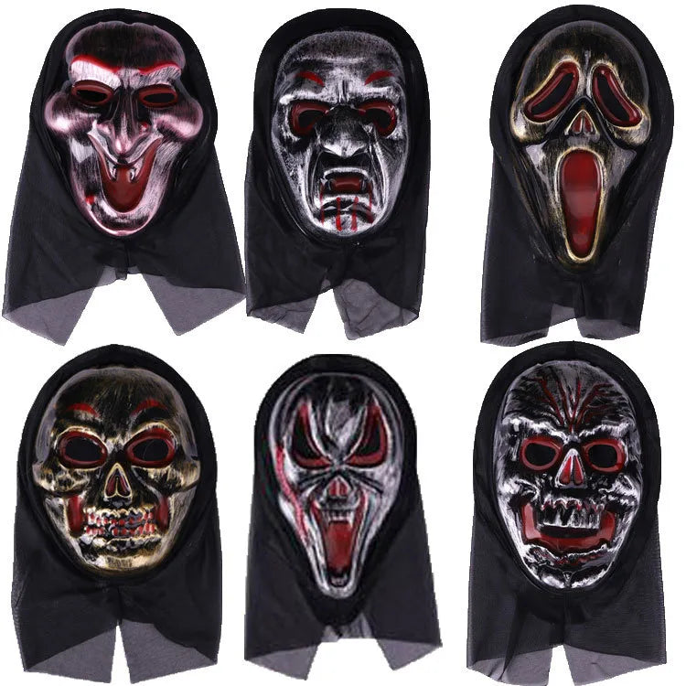Halloween horror mask party masquerade whole person grimace scream pullover mask skeleton ghost mask