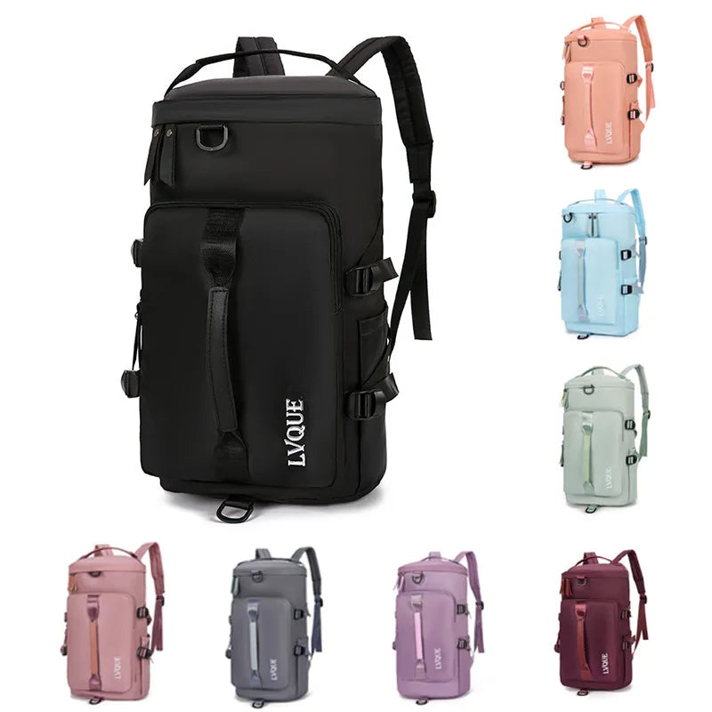 Unisex Streetwear Letter Solid Color Oxford Cloth Waterproof Travel Bags
