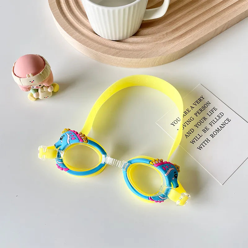 Cute Animal Cartoon Plastic Kid'S Swimming Goggles Glasses