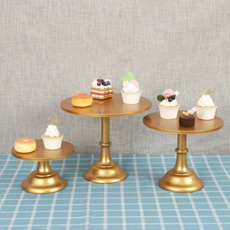 Nordic Style Solid Color Iron Daily Party Cake stand
