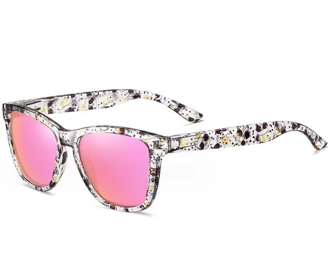 simple style flower tac square full frame men's sunglasses