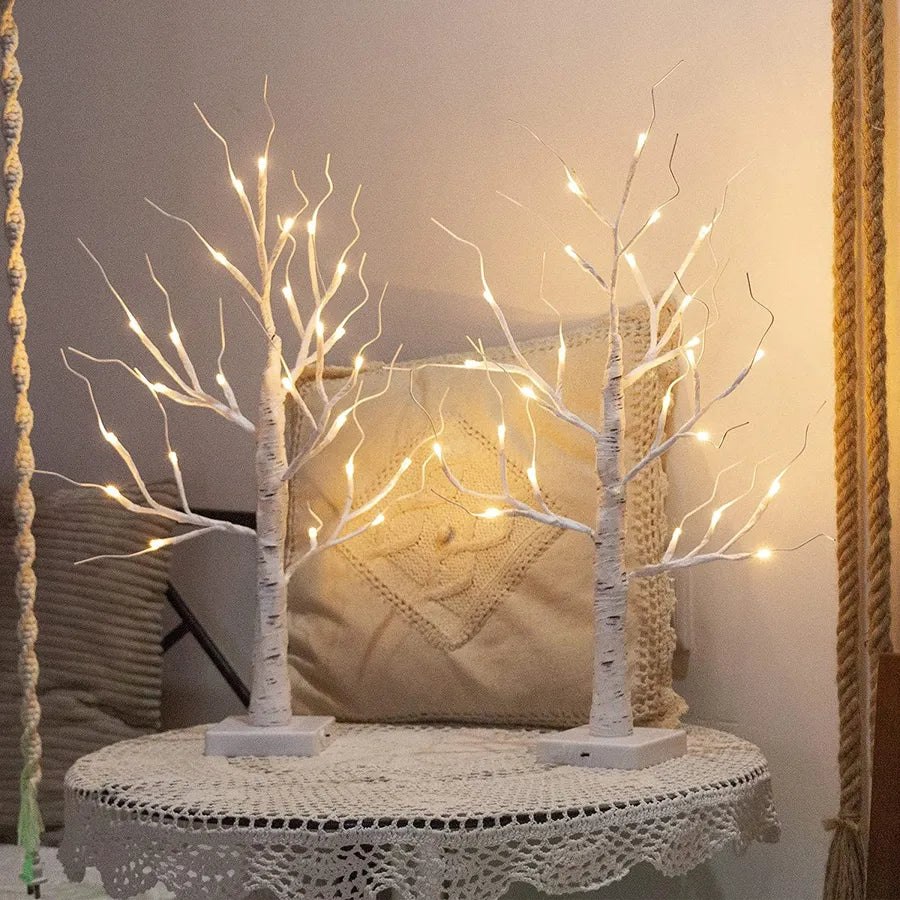 simple style artistic tree plastic indoor party lightings