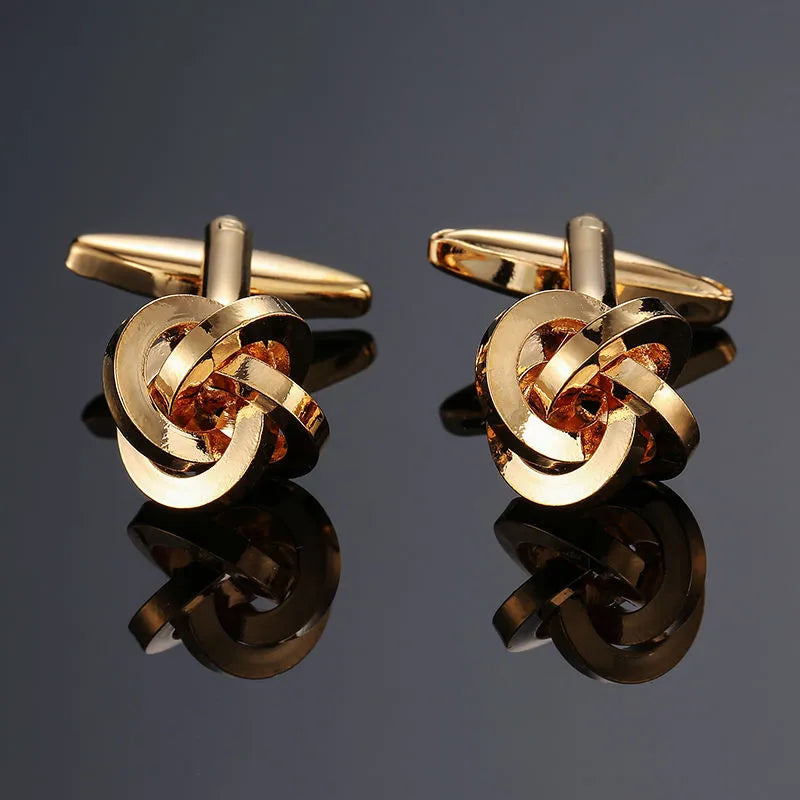 simple style solid color copper plating unisex cufflinks 1 pair