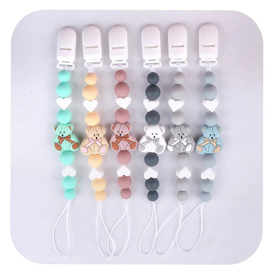 Cute Bear Silica Gel Baby Accessories