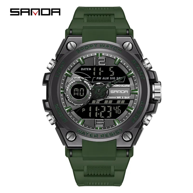 modern style solid color electronic men's watches