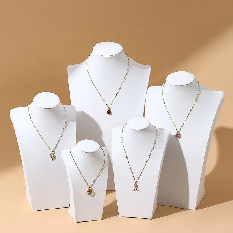 Jewelry Counter Necklace Display Stand Model Neck Bone Chain White Skin Jewelry Accessory Showcase Live Broadcast Props