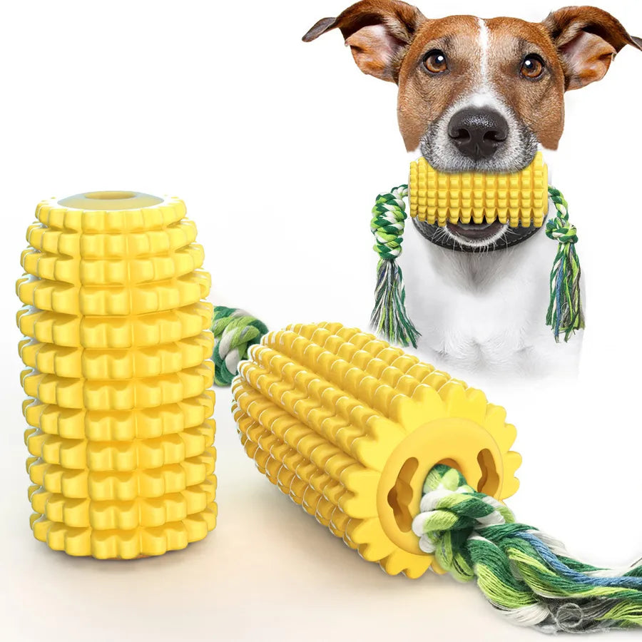 1 Piece All Seasons Cute TPR Corn Pet Toys