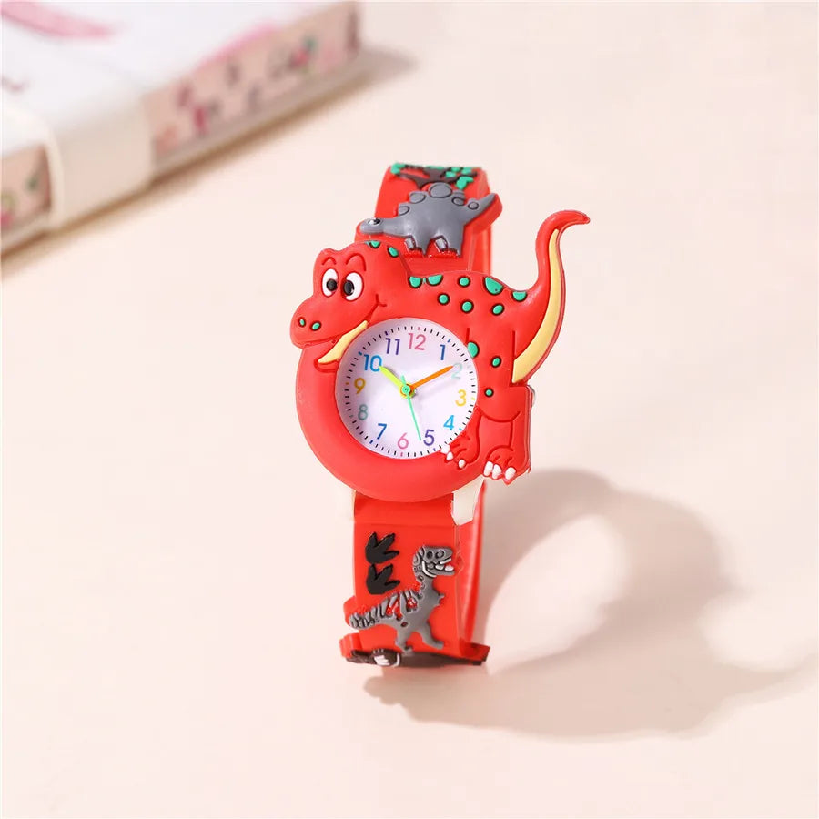 cute dinosaur buckle quartz kids watches