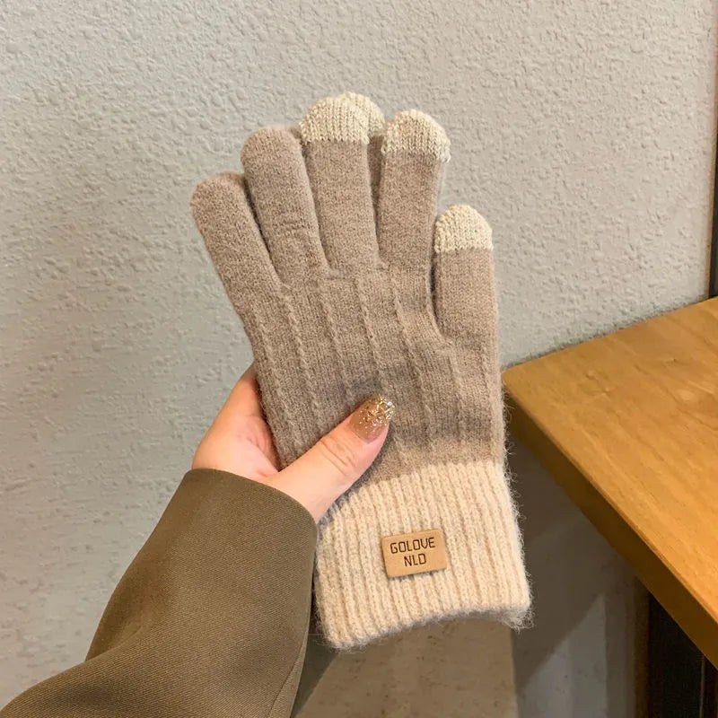 women's casual simple style solid color gloves 1 pair