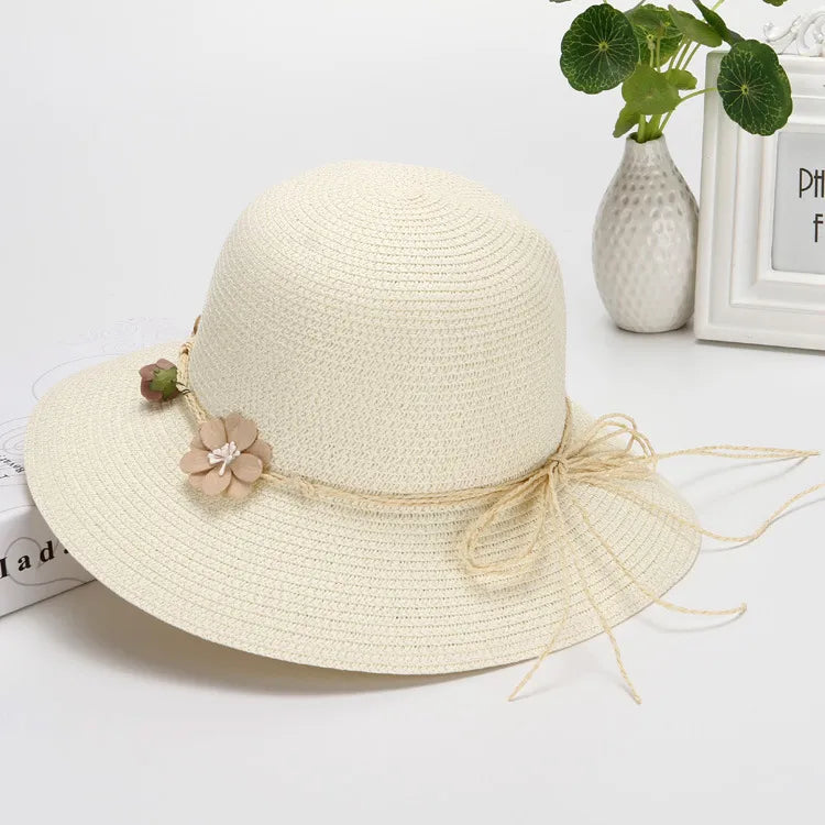 Women's Simple Style Bow Knot Bowknot Flat Eaves Bucket Hat