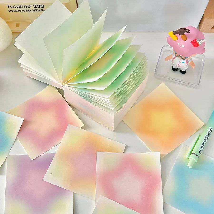 1 set cartoon school paper cute sticky note