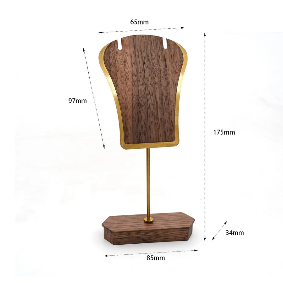 1 Piece solid wood Metal Iron Classic Style Geometric Jewelry Display Jewelry Rack