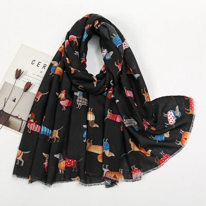 Women's Vacation Simple Style Animal Polyester Scarf