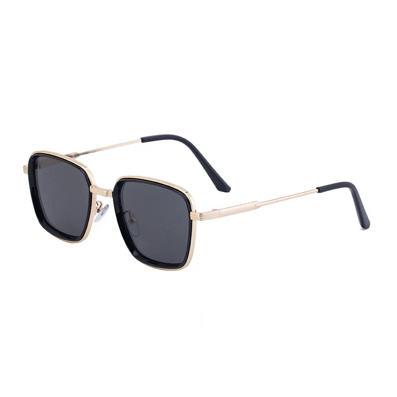 Casual Streetwear Solid Color Pc Square Full Frame Men's Sunglasses