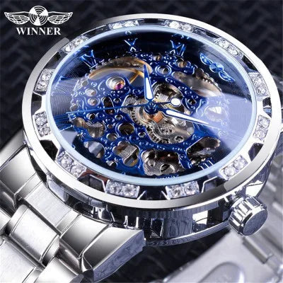 casual geometric buckle mechanical men's watches