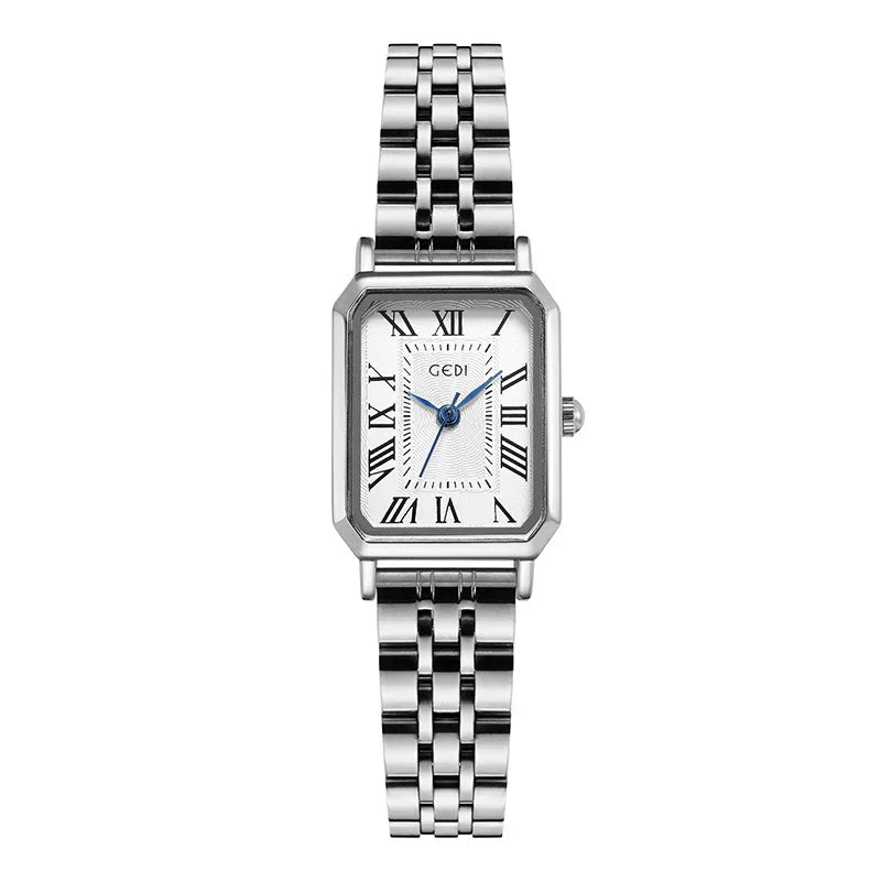 Retro Solid Color Double Side Snaps Quartz Watch Women's Watches