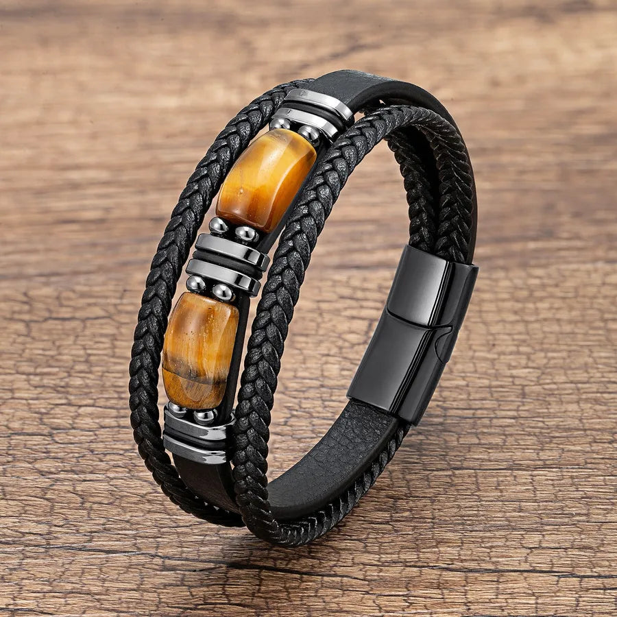 Casual Geometric 316 Stainless Steel  Men'S Bracelets