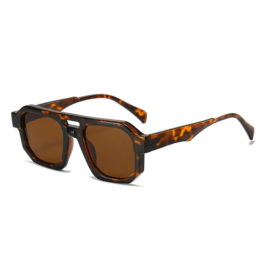 Casual Basic Simple Style Geometric Pc Square Full Frame Men's Sunglasses