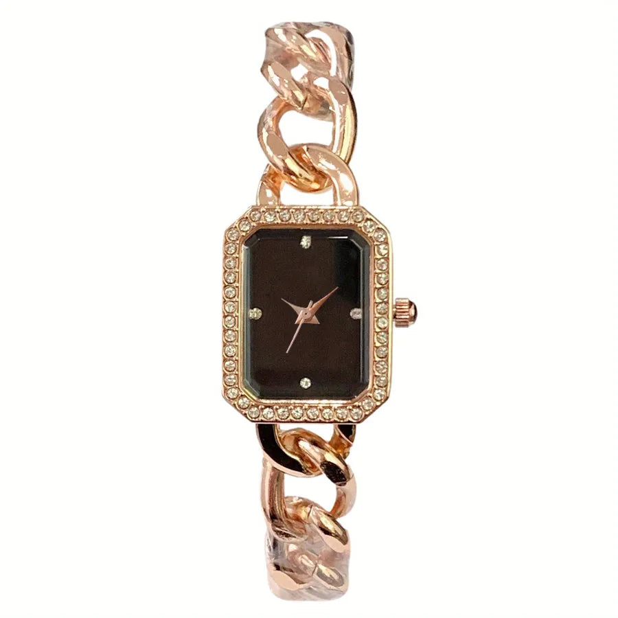 Simple Style Classic Style Solid Color Butterfly Double Snap Quartz Women's Watches