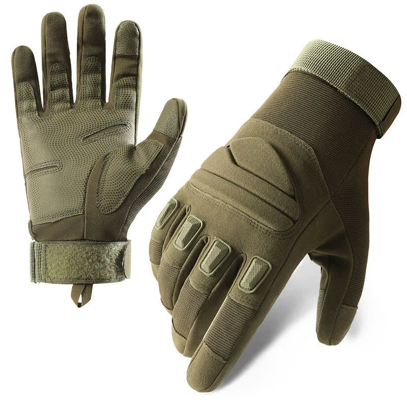 Tactical Gloves Men's Z192 Soft Shell Protective Pad Long Finger Touch Screen Fighting Non-slip Outdoor Military Fan Riding Gloves Men