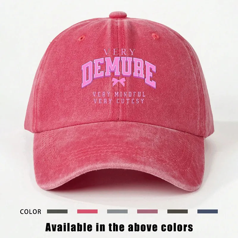 Women's Vacation Classic Style Vocabulary Words/Name Curved Eaves Baseball Cap