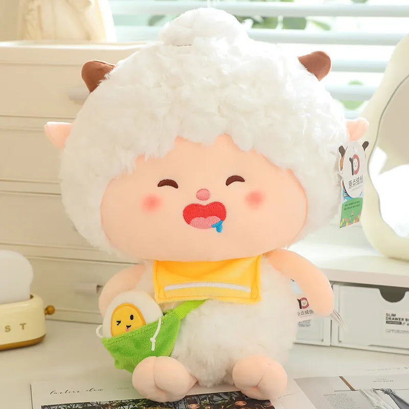 Genuine Pleasant Goat plush toy beautiful sheep doll lazy sheep pillow gift leg clip doll children's toy