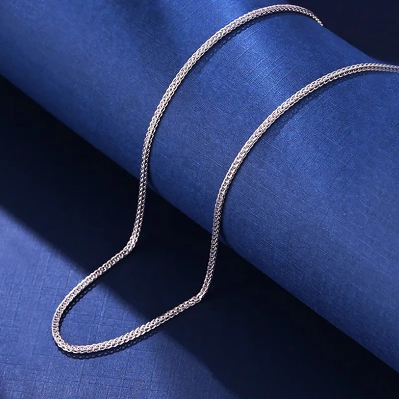 classic style solid color sterling silver plating 18k gold plated necklace